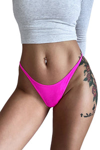Willluxe® Adjustable ice silk thong – low-rise, high-cut, seamless