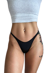 Willluxe® Adjustable ice silk thong – low-rise, high-cut, seamless
