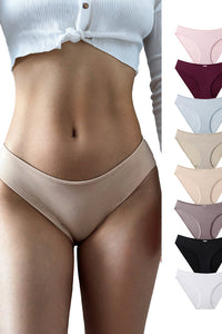 Willluxe® Barely-There Ice Silk Seamless Low-Rise Briefs