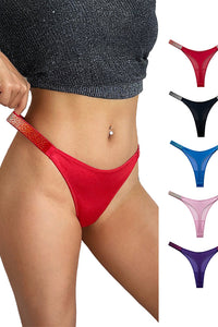 Willluxe® Gradient Rhinestone Thong