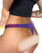 Willluxe® Gradient Rhinestone Thong