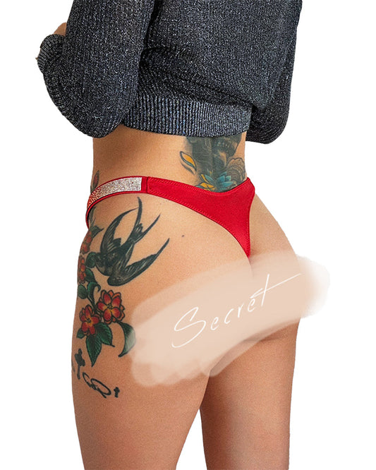WILLLUXE® Gradient Rhinestone Thong