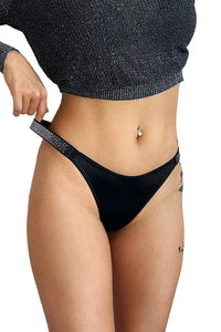 Willluxe® Gradient Rhinestone Thong