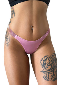 Willluxe® Gradient Rhinestone Thong