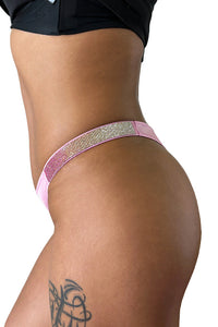 Willluxe® Gradient Rhinestone Thong