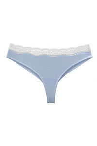Willluxe® Lace High Cut Color Block Thong