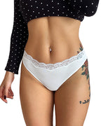 Willluxe® Lace High Cut Color Block Thong