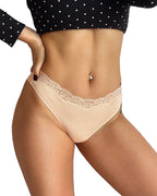 Willluxe® Lace High Cut Color Block Thong