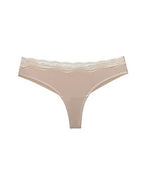 Willluxe® Lace High Cut Color Block Thong