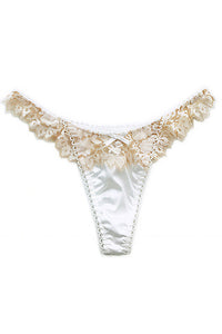 Willluxe® Eyelash Lace Silky Satin Panty