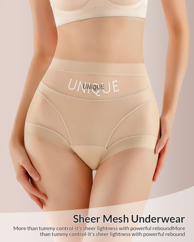 Willluxe® High-Waisted Seamless Ice Silk Shaping Briefs (6 Pack)