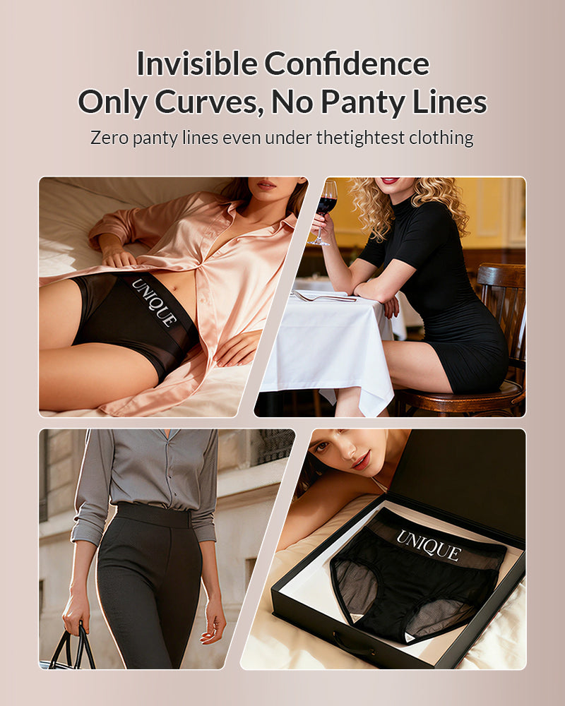 Willluxe® High-Waisted Seamless Ice Silk Shaping Briefs (6 Pack)