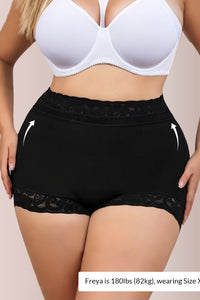 Willluxe® Mid-Waist Lace Shapewear Shorts