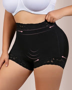 Willluxe® Mid-Waist Lace Shapewear Shorts