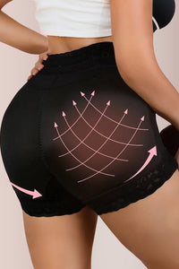 Willluxe® Mid-Waist Lace Shapewear Shorts