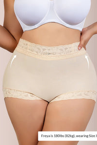 Willluxe® Mid-Waist Lace Shapewear Shorts