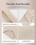Willluxe® Seamless Antibacterial Mid-Waist Plus Size Briefs