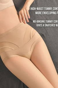 Willluxe® High-Waisted Tummy Control Mesh Bodyshorts