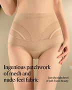 Willluxe® High-Waisted Tummy Control Mesh Bodyshorts
