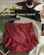 Willluxe® High-Waisted Tummy Control Lace Bodyshorts