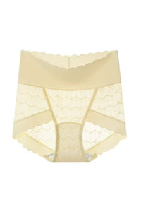 Willluxe® Soft Lace High-Waisted Seamless Tummy Control Panties