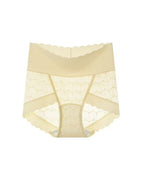 Willluxe® Soft Lace High-Waisted Seamless Tummy Control Panties