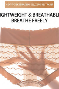 Willluxe® Soft Lace High-Waisted Seamless Tummy Control Panties