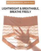 Willluxe® Soft Lace High-Waisted Seamless Tummy Control Panties