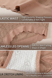 Willluxe® Soft Lace High-Waisted Seamless Tummy Control Panties