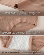 Willluxe® Soft Lace High-Waisted Seamless Tummy Control Panties