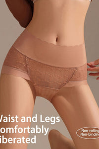 Willluxe® Soft Lace High-Waisted Seamless Tummy Control Panties