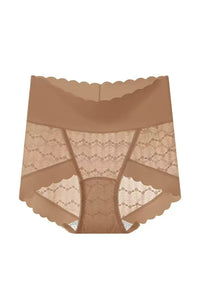 Willluxe® Soft Lace High-Waisted Seamless Tummy Control Panties