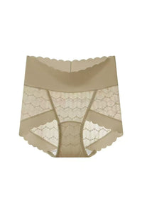 Willluxe® Soft Lace High-Waisted Seamless Tummy Control Panties