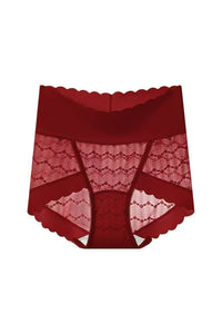 Willluxe® Soft Lace High-Waisted Seamless Tummy Control Panties