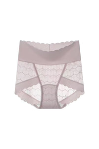 Willluxe® Soft Lace High-Waisted Seamless Tummy Control Panties