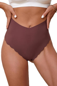Willluxe® High-Waisted Seamless Ice Silk Thong