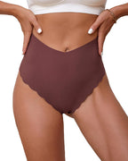 Willluxe® High-Waisted Seamless Ice Silk Thong