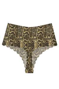 Willluxe® High-Waisted Seamless Ice Silk Thong