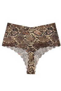 Willluxe® High-Waisted Seamless Ice Silk Thong