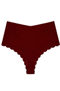 Willluxe® High-Waisted Seamless Ice Silk Thong