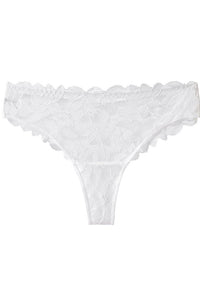Willluxe® Whisper-Soft Floral Lace Thong