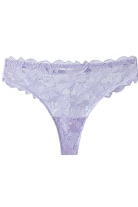 Willluxe® Whisper-Soft Floral Lace Thong