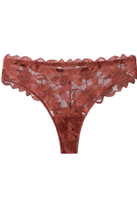 Willluxe® Whisper-Soft Floral Lace Thong