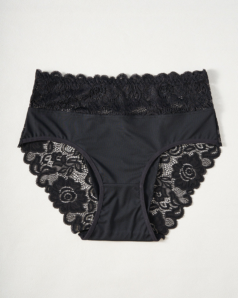 Willluxe® Seamless Lace Trim Panties