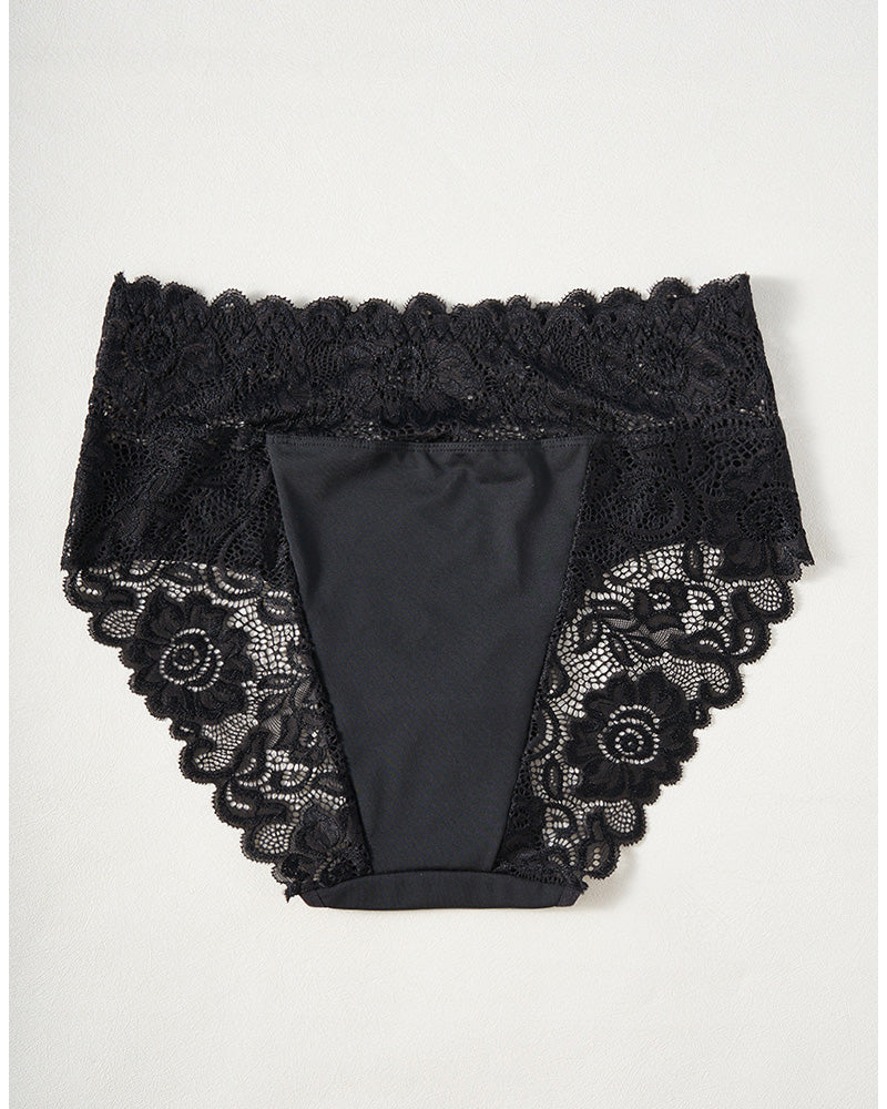 Willluxe® Seamless Lace Trim Panties