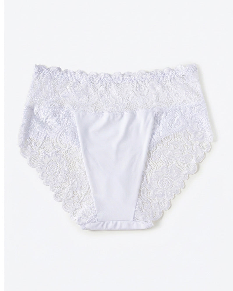 Willluxe® Seamless Lace Trim Panties