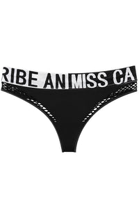 Willluxe® Bold Logo Waistband Seamless Sport Thong