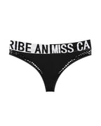 Willluxe® Bold Logo Waistband Seamless Sport Thong