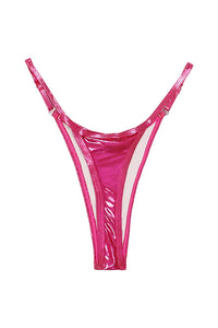 Willluxe® Metallic Adjustable Low-Cut Thong