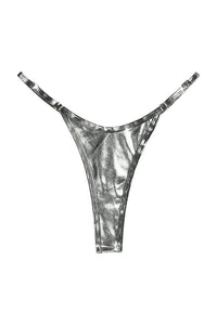 Willluxe® Metallic Adjustable Low-Cut Thong